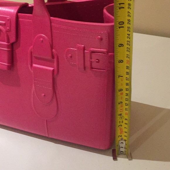 Great Bag Co. Model M Pink Rubber Purse Tote Hand Bag Shoulder Bag Desig… - Picture 13 of 16